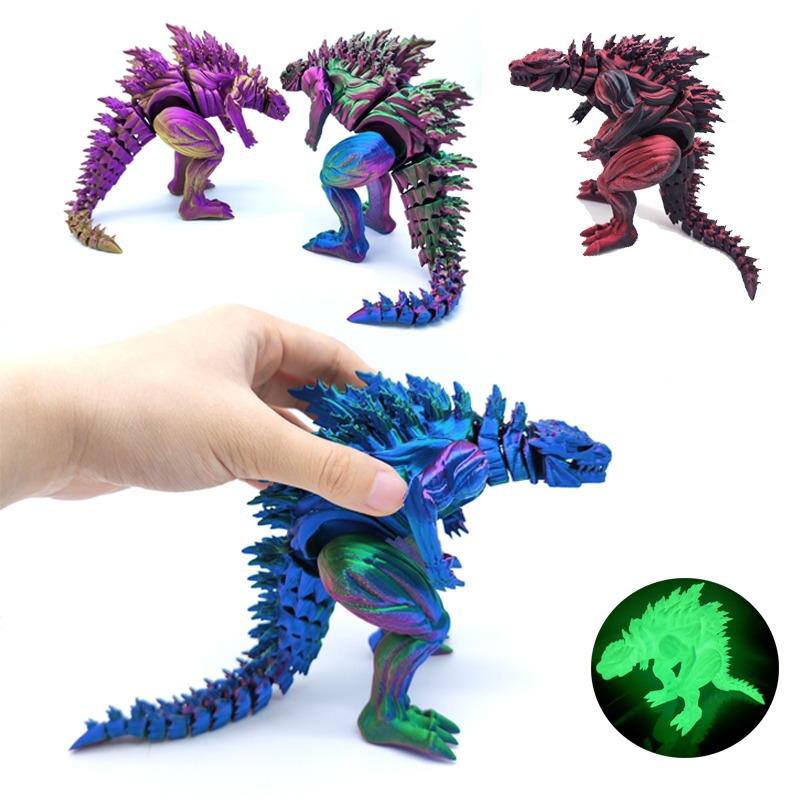 3D Printing Character - 3D-печатная фигурка динозавра с подвижными суставами,
