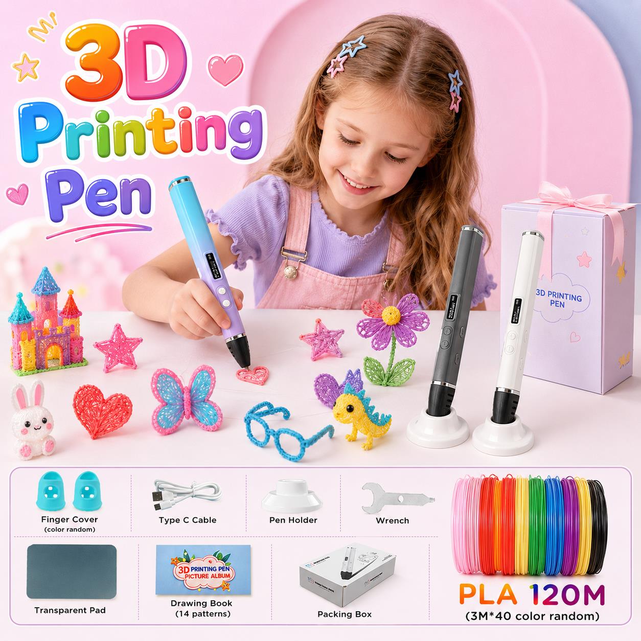 3D Printing Nylon Filament - 3D-ручка для детей с зарядкой Type-C,