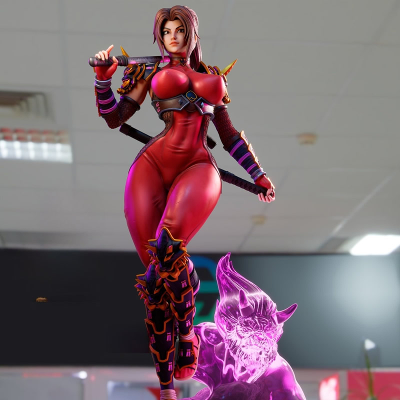 3D Printing Character - 2 стиля игрового персонажа 6125 Taki
