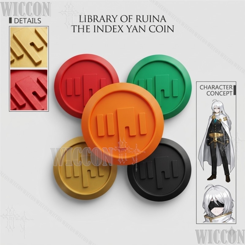 3D Printing Character - Библиотека Руина: Значок-эмблема персонажа игры Index